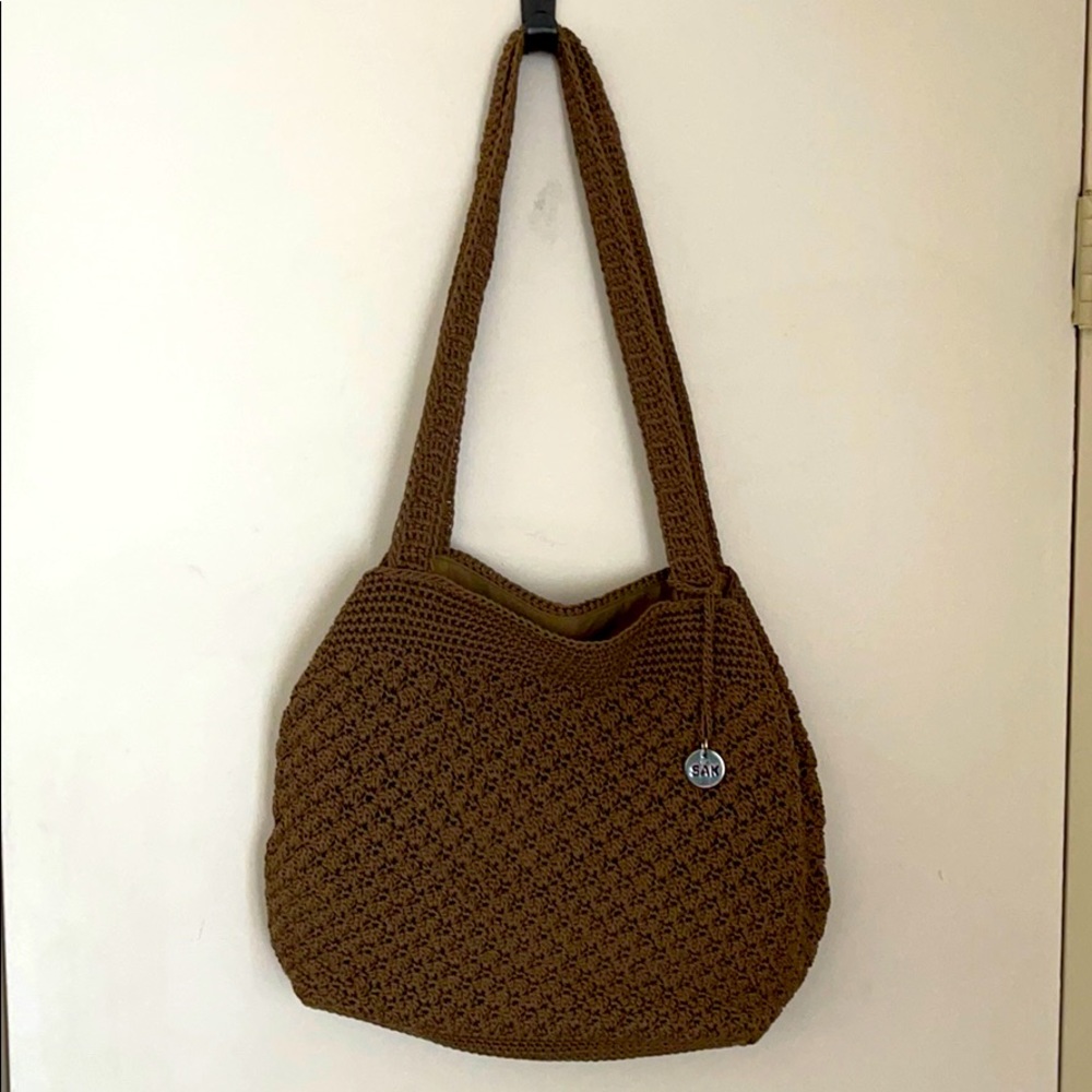 The Sak crochet knit hobo shoulder bag